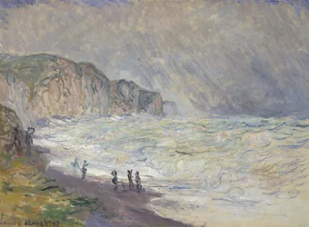 Stürmische See in Pourville